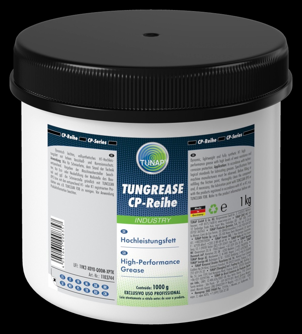 Tunap Schmierfett Tungrease CP-2/5 Tunap Schmierfett Tungrease CP-2/5